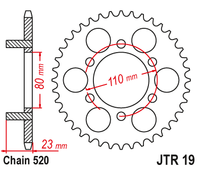 JT SPROCKETS JTR19.37 (355337jt)